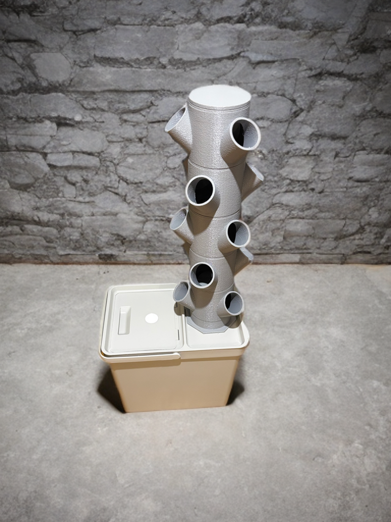 Singer Designs | Hydroponik Turm | Vertikaler Hydroponik Pflanzenturm für Gemüse und Kräuter