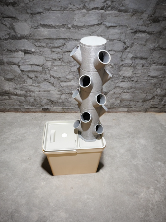 Singer Designs | Hydroponik Turm | Vertikaler Hydroponik Pflanzenturm für Gemüse und Kräuter